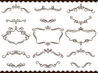 エレガントなクラシック装飾のフレームセット