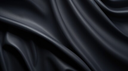 Fototapeta premium Elegant draped obsidian leatherette texture with subtle folds and light