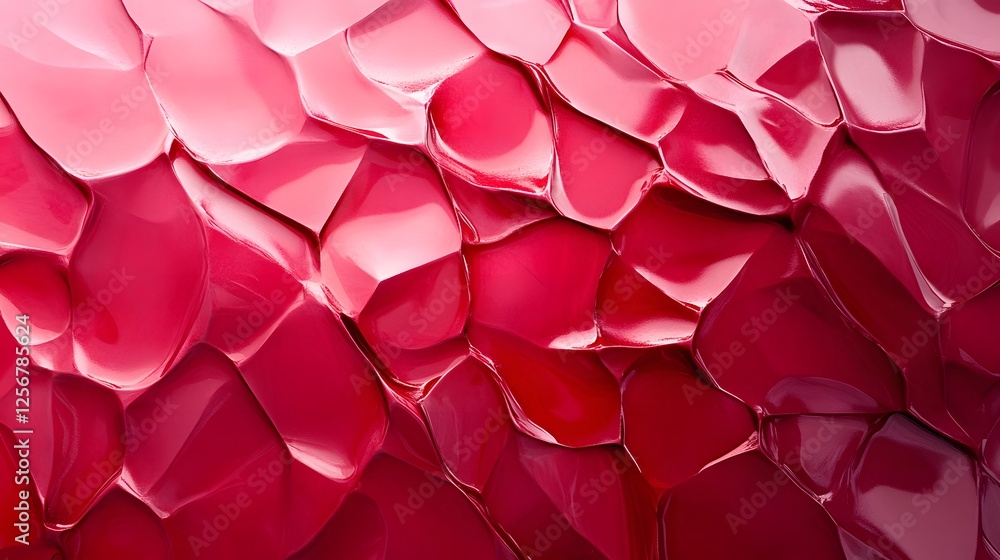 Poster A captivating abstract image featuring a crimson texture with varied depth and intensity. The rich color and dynamic forms create a visually engaging composition. Macro Texture Backgrounds.