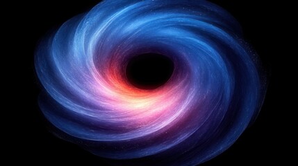 Abstract swirling galaxy design with vibrant colors, representing cosmic phenomena and space exploration