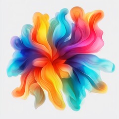 abstract colorful background with flowers