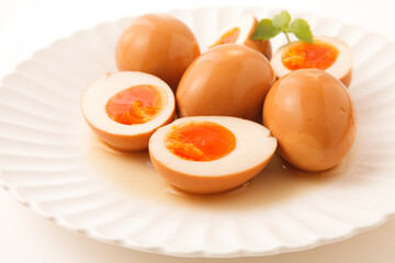 煮卵　スタジオ撮影