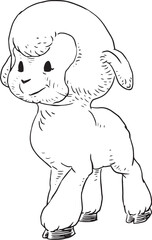 little lamb clip art