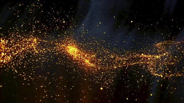 Dust particles floating light rays Sparkling particles overlay star optical light lens flares animation background. magic stardust floor. Oscar award ceremony event luxury sparkling explosion glitter