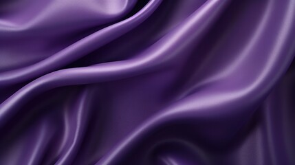 Obraz premium Luxurious purple folds of satin create an opulent and fluid background