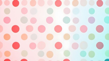 Seamless Polka Dot Pattern in Pastel Tones for Design Projects