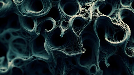 Calming Blue Waves in High-Quality Tones with Detailed Texture