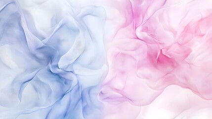 Fototapeta premium Pastel Shades of Blue and Pink Waves in High Resolution Photorealism