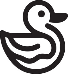 minimalist duck logo