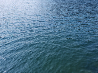 It's a sparkling blue sea