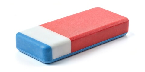 Rectangular Eraser on White Background