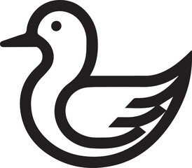 minimalist duck logo