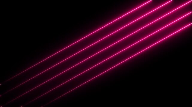 Animated Neon lights Line background. Speed Motion line Background motion. Parallel Lines Technology 4k video footage..