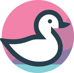 minimalist duck logo