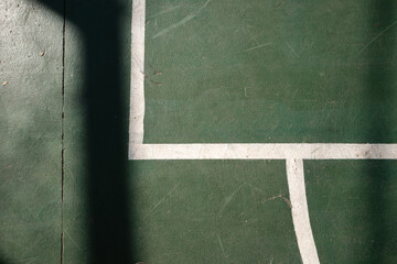 old green soccer court