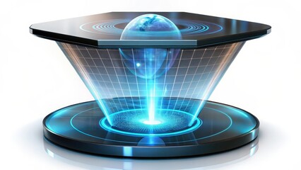 Holographic Projection on Hexagonal Base