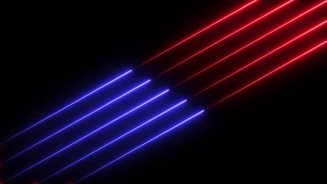 Animated Neon lights Line background. Speed Motion line Background motion. Parallel Lines Technology 4k video footage..