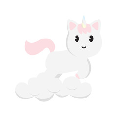 Flying Unicorn On The Cloud