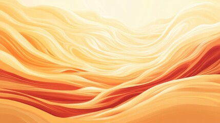 Obraz premium Warm abstract landscape with flowing lines and gentle curves