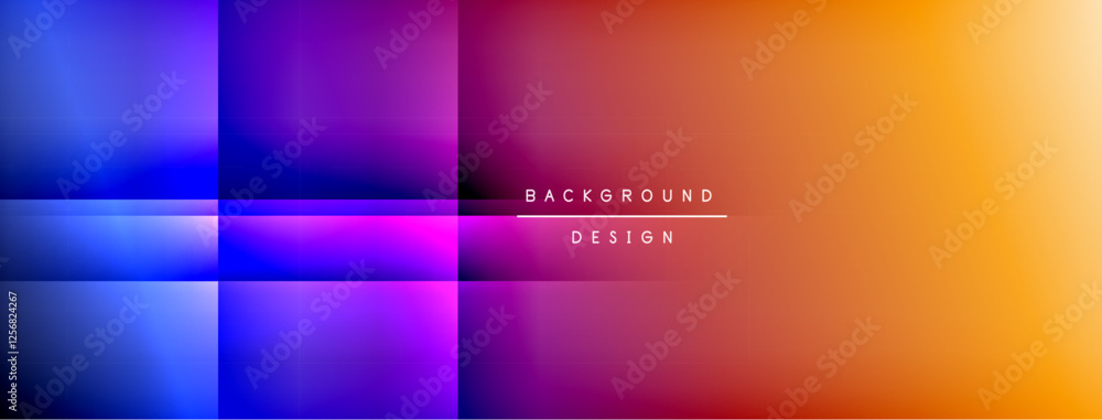Poster colorful gradient with lines made of shadow and light. creative background