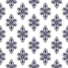 pattern batik flower damask ethnic boho ikat texture tribal geometric background