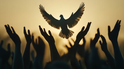 A Dove Ascending: A Symbol of Hope and Faith