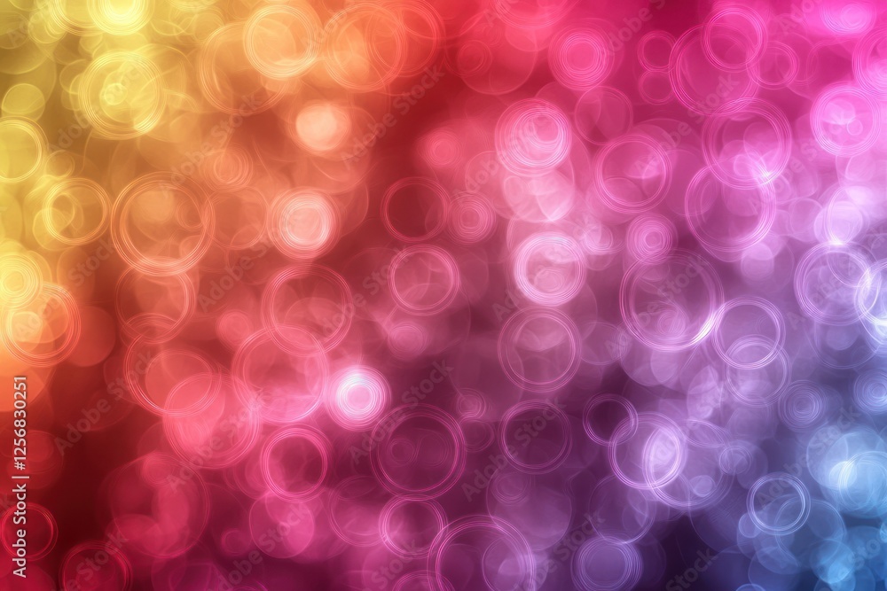 Poster colorful abstract background with bokeh effects and gradients