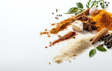 Aromatic Spices and Herbs Culinary Collection for Cooking