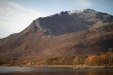 Autumn scenery in Lofoten Islands, Norway