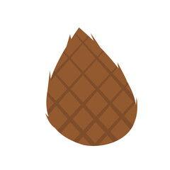 Cartoon Snakefruit Flat Design Illustration