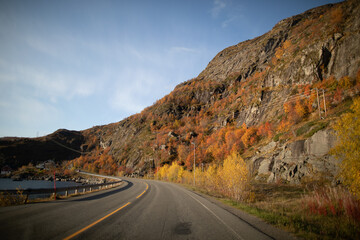 Autumn scenery in Lofoten Islands, Norway