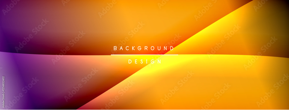 Poster bright rainbow style color gradient with curve round shape line background. vector illustration for 