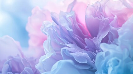 Fototapeta premium Dreamy Pastel Flower Petals: A Soft and Serene Floral Macro Photography