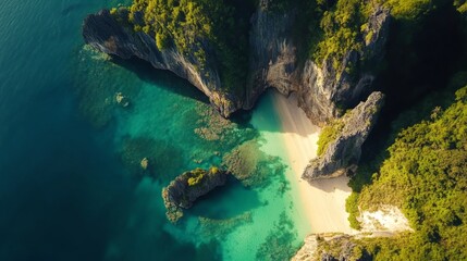 Breathtaking Tropical Island Beach: A Hidden Gem of Nature's Beauty