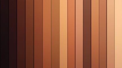 A spectrum of brown shades, vertical stripes, gradient, color palette, diverse tones, skin tones, seamless pattern, abstract background, texture