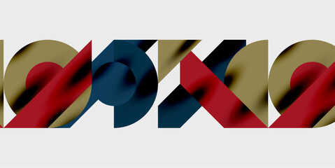 Modern abstract background featuring circles, lines, and triangles in a dynamic geometric composition. Perfect for stylish, tech, or creative-themed designs