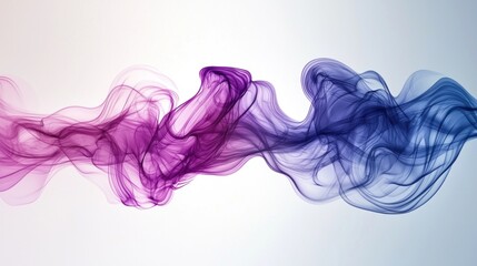 Fototapeta premium Abstract Purple and Blue Smoke Wave