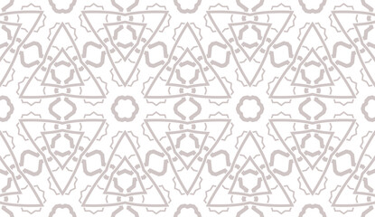 Modern seamless geometric ornament. Vector illustration. Line art design. For print, wallpaper, backgorund