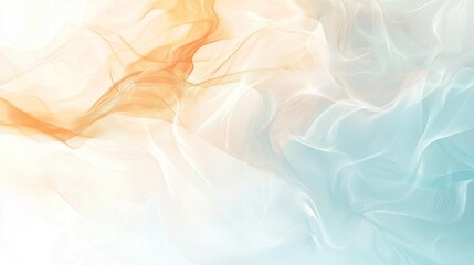 Fototapeta premium Abstract Pastel Dream: A Serene Blend of Orange and Blue Hues