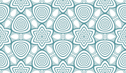 color decorative floral ornament. modern pattern. for interior design, textile, wallpaper. seamless vector illustration