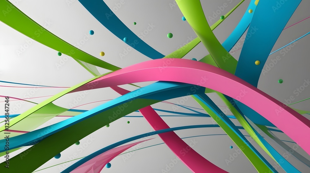 Poster abstract background with colorful lines