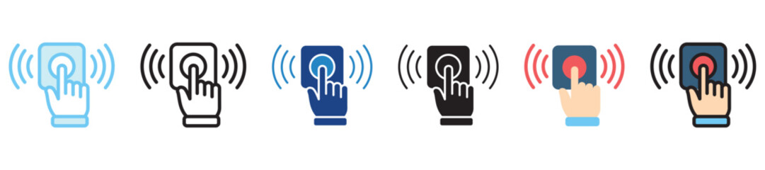 Sensor multi-style icon, outline, flat, glyph, dual tone, line color. use for UI, UX, app and web development, digital or print. for digital industry, education, technology.