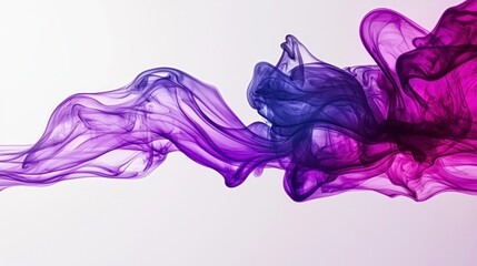 Fototapeta premium Abstract Purple and Blue Smoke Wave: A Serene Visual Masterpiece