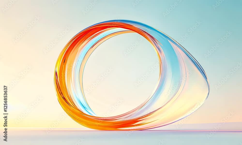 Poster abstract background with round frame