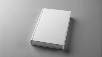Book Cover Mockup on Gray Background, design concept, literature,  design concept