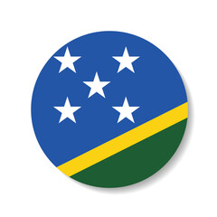 Solomon Islands flag circle icon vector illustration design