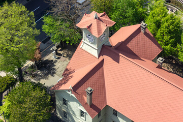 札幌市役所展望回廊より見る時計台