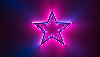 Obraz premium Vibrant light trails, High-speed motion blur, Futuristic cityscape at night, Neon pink and blue colors, 764