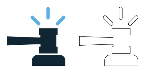 Court order icon vector, legal mandates, judicial rulings, and official directives, legal and judiciary pictogram symbol ui and ux design, glyphs and stroke line