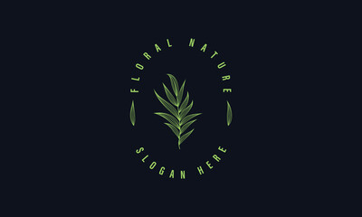 natural and organic logo modern design. Natural logo for branding, corporate identity and business card.
